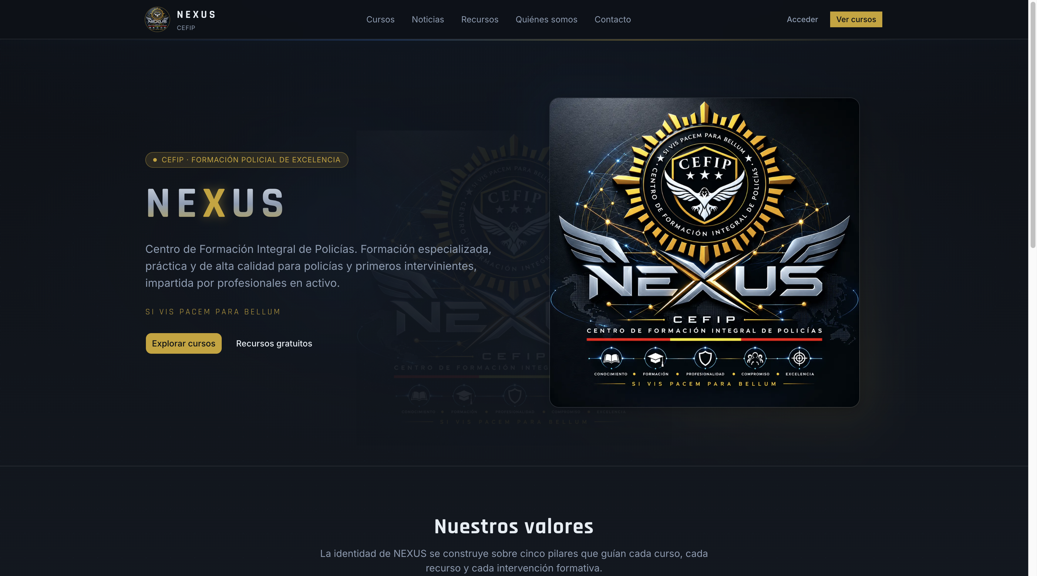 Captura de pantalla de NEXUS CEFIP